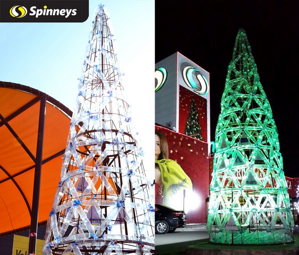 Environmental Christmas Trees Installed at Spinneys 